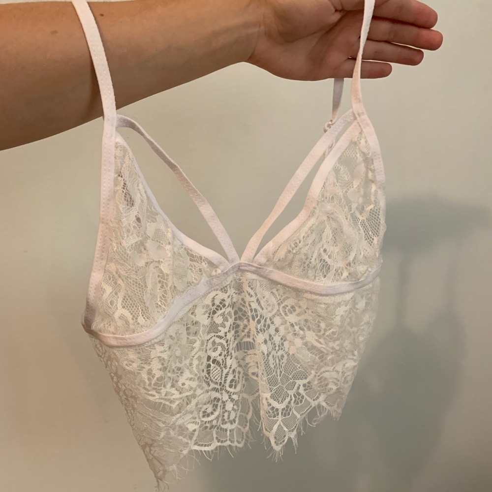 White bralette